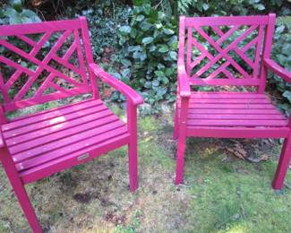 Nice selection of teak outdoor furniture by Safavich