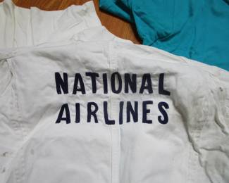 National Airlines clothing including vintage tees and Lee Union coveralls