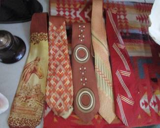 Painted vintage ties