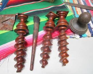 Antique wood architectural pieces