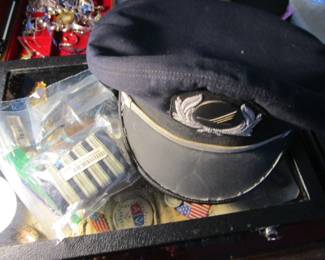 Piedmont pilots cap with pin and patches