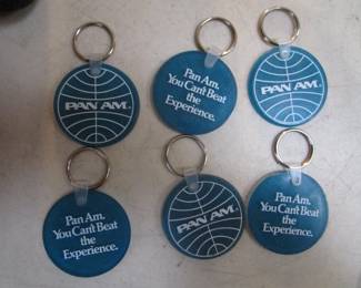 Rare Pan Am "you can't beat the experience" key chains