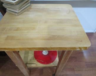 Butcher block kitchen island