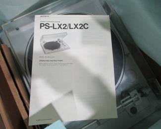 Sony PS-KX2 turntable works great.
