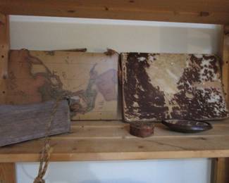 Vintage cowhide portfolio