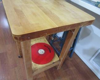 Butcher block kitchen island