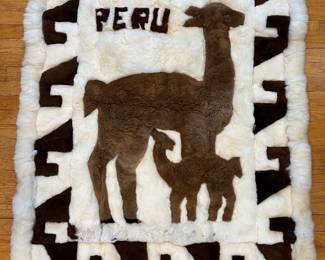 Handmade Peruvian Alpaca Fur Rug