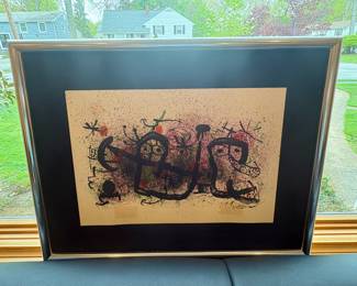 Lithograph by Joan Miro 