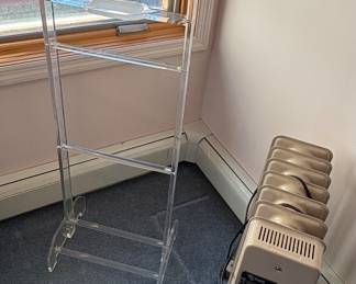 Lucite Valet & Portable Heater 