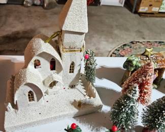 Putz christmas village