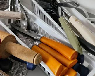 Bakelite handle silverware 