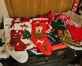 Vintage christmas stocking 