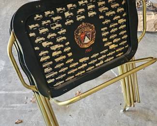 1961 ford TV Tray set RARE