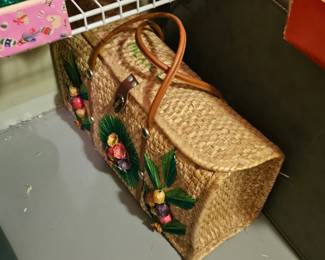 Vintage straw bag