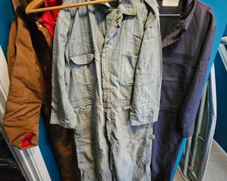 Vintage denim overalls 