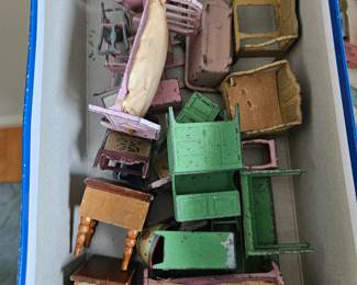 Antique doll furniture 