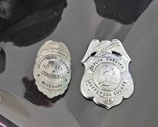 Vintage police badges