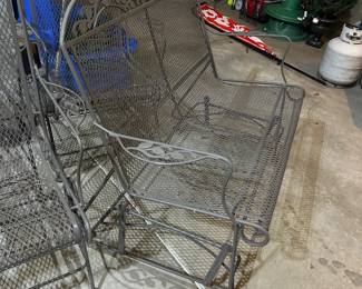 Outdoor metal glider