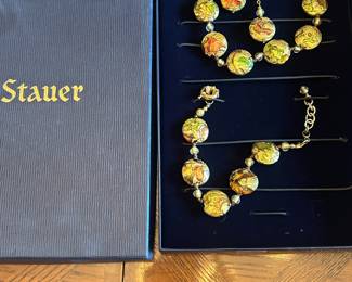 Murano glass jewelry set