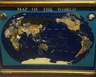 Gemstone Map of the World