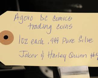 Find silver, DC Joker and Harley Quinn LTD 2oz