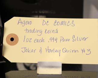 Find silver, DC Joker and Harley Quinn LTD 2oz
