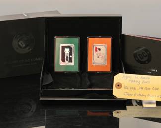 Find silver, DC Joker and Harley Quinn LTD 2oz