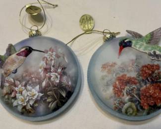Bradford Exchange, Hummingbird Ornaments