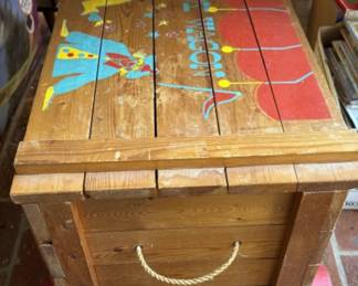 Vintage Wood Toy Wagon