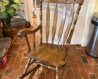 Vintage Wood Rocking Chair