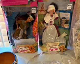 Barbie Dolls, American Indian & Pilgrim