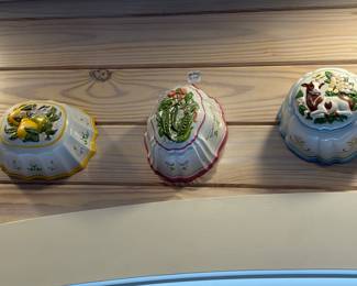 Vintage Franklin Mint Porcelain Molds