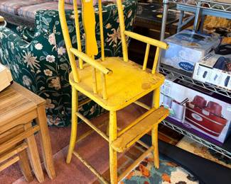 Vintage Wood High Chair