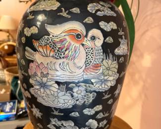 Hand Painted Porcelain Ginger Jar