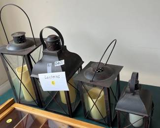 4 CANDLE LANTERNS
