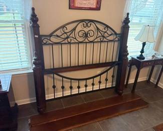 QUEEN BED WITH RAILS