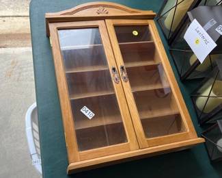 WALL MOUNTED WOODEN DISPLAY CABINET
