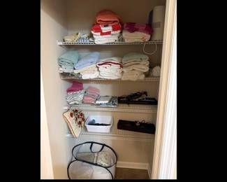 CONTENTS OF BATHROOM CLOSET