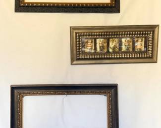 95 3RectangularOrnateWoodFrames