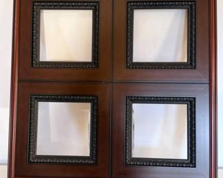 104 FourSquareDarkBrownToneFrame