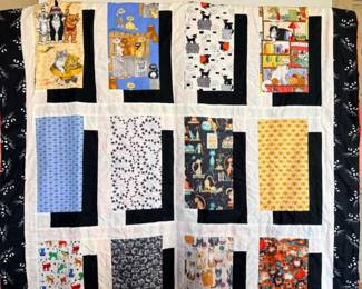 132 ShadowCatsHandmadeThrowWithFleece