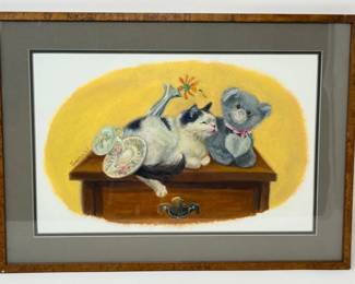 122 CatOnANightTablebyTomokoWatanabe