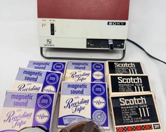 48 1967SonySolidStateReeltoReelTapeRecorderTapes