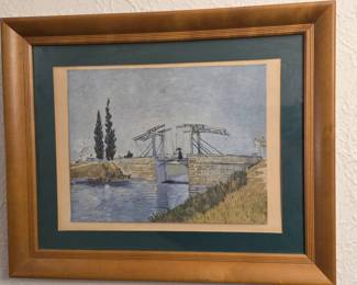 9 OffsetLithographoftheTheDrawbridge1888ByVincentvanGogh