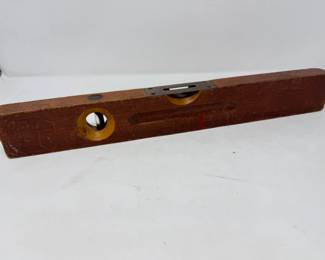 18 AntiqueZenithMarshallWellsMahoganyandBrassBubbleLevel