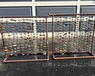 78 2HandmadeCopperandStoneWaterfallYardArt