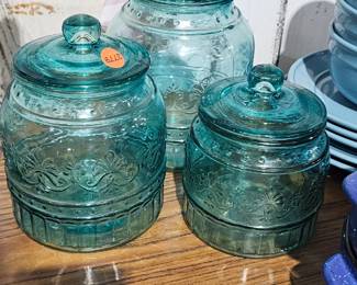 GLASS CANISTER SET