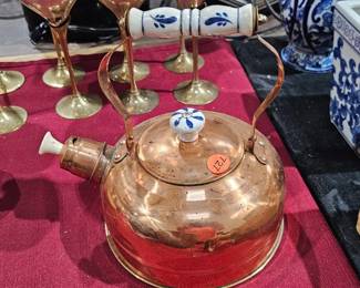 COPPER TEA POT
