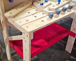KIDS WOODEN WORK BENCH