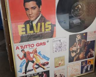 ELVIS FRAMED MEMORABILIA